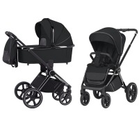 Коляска 2 в 1 Carrello Ultimo CRL-6511 / 2023 New, Sable Black / шасси Black Chrome (Черный) - вид 1 миниатюра