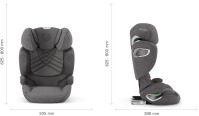 Автокресло Cybex Solution T i-Fix (15-36 кг), Mirage Grey (Серый) - вид 12 миниатюра