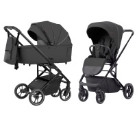 Коляска 2 в 1 Carrello Alfa CRL-6507 / 2024, Graphite Grey (Темно-серый) - вид 1 миниатюра