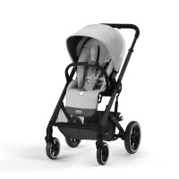 Коляска 3 в 1 Cybex Balios S Lux New 2023 шасси Black, Lava Grey (Серый / шасси Черный / с дождевиком) - вид 9 миниатюра