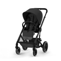 Коляска 3 в 1 Cybex Balios S Lux New 2023 шасси Black, Moon Black (Черный / шасси Черный / с дождевиком) - вид 15 миниатюра