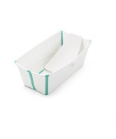 Детская ванна с горкой Stokke Flexi Bath Bundle (531505), White / Aqua (Белый / Бирюзовый) - вид 1 миниатюра