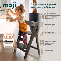 Стульчик для кормления Moji by ABC-Design Yippy, Pearl (Темно-серый) - вид 1 миниатюра