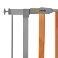 Детские ворота безопасности Hauck Woodlock 2 с дополнительной секцией 21 см, Silver (Серый) - вид 5 миниатюра