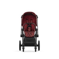 Сменный чехол Seat Pack для коляски Cybex Priam IV Fashion Collection, FE Rockstar (Красный с принтом) - вид 3 миниатюра