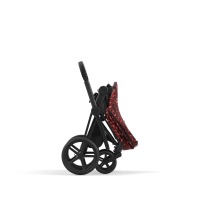 Сменный чехол Seat Pack для коляски Cybex Priam IV Fashion Collection, FE Rockstar (Красный с принтом) - вид 11 миниатюра