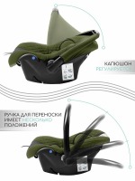 Автокресло AmaroBaby Baby Comfort (0-13 кг), Зелёный / Чёрный - вид 22 миниатюра