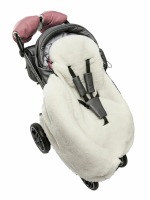 Конверт зимний меховой Amarobaby Snowy Travel, Розовый, 105 см - вид 11 миниатюра