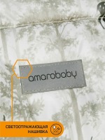 Конверт зимний меховой Amarobaby Snowy Baby, Олени / Бежевый,105 см - вид 17 миниатюра