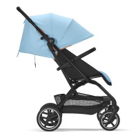 Коляска прогулочная Cybex Eezy S+ 2 BLK (с дождевиком и бампером), Beach Blue (Голубой) - вид 1 миниатюра