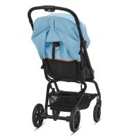 Коляска прогулочная Cybex Eezy S+ 2 BLK (с дождевиком и бампером), Beach Blue (Голубой) - вид 5 миниатюра