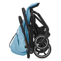 Коляска прогулочная Cybex Eezy S+ 2 BLK (с дождевиком и бампером), Beach Blue (Голубой) - вид 7 миниатюра