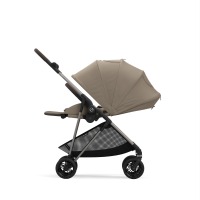 Коляска прогулочная Cybex Melio (с дождевиком), Seashell Beige (Бежевый) - вид 3 миниатюра