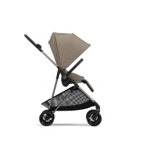 Коляска прогулочная Cybex Melio (с дождевиком), Seashell Beige (Бежевый) - вид 7 миниатюра