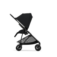 Коляска прогулочная Cybex Melio Carbon, Moon Black (Черный) - вид 1 миниатюра