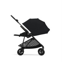 Коляска прогулочная Cybex Melio Carbon, Moon Black (Черный) - вид 3 миниатюра