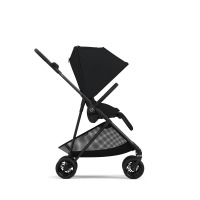 Коляска прогулочная Cybex Melio Carbon, Moon Black (Черный) - вид 9 миниатюра