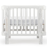 Детская кровать-трансформер Happy Baby Mommy Love + комплект расширения, White (Белый) - вид 1 миниатюра