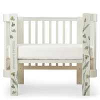 Детская кровать-трансформер Happy Baby Mommy Love + комплект расширения, Sage (Зеленый) - вид 2 миниатюра