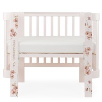 Детская кровать-трансформер Happy Baby Mommy Love + комплект расширения, Pink (Розовый) - вид 4 миниатюра