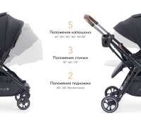 Коляска прогулочная Happy Baby Luna, Dark Olive (Зеленый) - вид 13 миниатюра