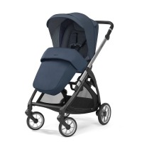 Коляска 4 в 1 Inglesina Electa New System Quattro + Автокресло Inglesina Darwin (0-13 кг), Hudson Blue (Синий) - вид 3 миниатюра