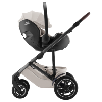 Коляска 3 в 1 Britax Roemer Smile 5Z Lux Collection, Soft Taupe (Бежевый) + Автокресло Baby-Safe Pro, Soft Taupe (Бежевый) - вид 6 миниатюра