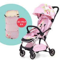 Коляска прогулочная Leclerc Baby by Monnalisa, Antique Pink (Розовый) + конверт в подарок - вид 1 миниатюра