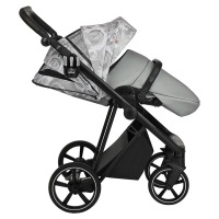 Коляска 2 в 1 Roan Sol Flowers, Gray / шасси Black (RSF/5002) - вид 23 миниатюра