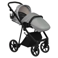 Коляска 2 в 1 Roan Sol Flowers, Gray / шасси Black (RSF/5002) - вид 9 миниатюра