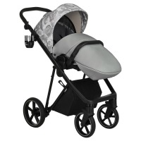 Коляска 2 в 1 Roan Sol Flowers, Gray / шасси Black (RSF/5002) - вид 11 миниатюра