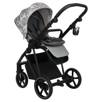 Коляска 2 в 1 Roan Sol Flowers, Gray / шасси Black (RSF/5002) - вид 15 миниатюра