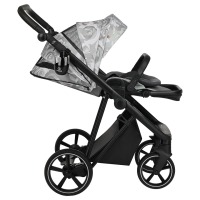 Коляска 2 в 1 Roan Sol Flowers, Gray / шасси Black (RSF/5002) - вид 17 миниатюра