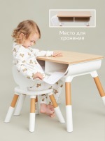 Комплект детской мебели (стол и стул) Happy Baby Liten, White (Белый) - вид 19 миниатюра