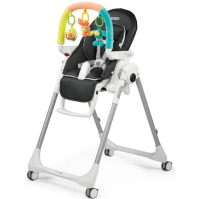 Стульчик для кормления Peg-Perego Prima Pappa Follow Me Plus, Licorice (Черный) - вид 1 миниатюра