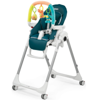 Стульчик для кормления Peg-Perego Prima Pappa Follow Me Plus, Petrolio (Синий) - вид 1 миниатюра