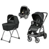 Коляска 3 в 1 Peg-Perego Veloce Belvedere SLK, Licorice (Черный) - вид 2 миниатюра