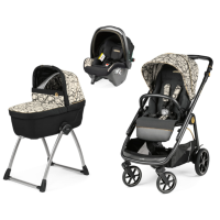 Коляска 3 в 1 Peg-Perego Veloce Belvedere SLK, Graphic Gold (Черно-белый) - вид 2 миниатюра