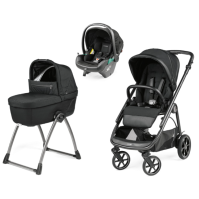 Коляска 3 в 1 Peg-Perego Veloce Belvedere Lounge, Licorice (Черный) - вид 2 миниатюра