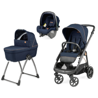 Коляска 3 в 1 Peg-Perego Veloce Belvedere SLK, Blue Shine (Синий) - вид 2 миниатюра