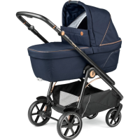 Коляска 3 в 1 Peg-Perego Veloce Belvedere SLK, Blue Shine (Синий) - вид 1 миниатюра