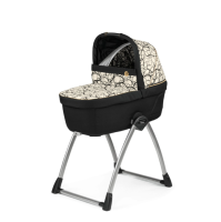 Коляска 3 в 1 Peg-Perego Veloce Belvedere Lounge, Graphic Gold (Черно-белый) - вид 4 миниатюра