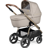 Коляска 3 в 1 Peg-Perego Veloce TC Belvedere Lounge, Astral (Светло-серый) - вид 1 миниатюра