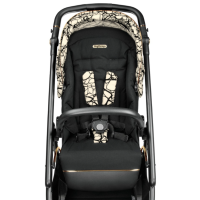 Коляска 2 в 1 Peg-Perego Veloce Belvedere, Graphic Gold (Черно-белый) - вид 32 миниатюра