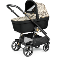 Коляска 2 в 1 Peg-Perego Veloce Belvedere, Graphic Gold (Черно-белый) - вид 1 миниатюра