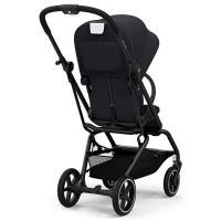 Коляска прогулочная Cybex Eezy S Twist+ 2 BLK (с дождевиком и бампером), Magic Black (Черный) - вид 3 миниатюра