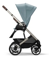 Коляска прогулочная Cybex Talos S Lux шасси TPE (с дождевиком), Sky Blue (Голубой) - вид 7 миниатюра