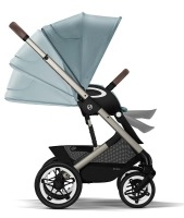 Коляска прогулочная Cybex Talos S Lux шасси TPE (с дождевиком), Sky Blue (Голубой) - вид 15 миниатюра