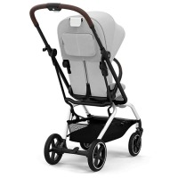 Коляска прогулочная Cybex Eezy S Twist+ 2 SLV (с дождевиком и бампером), Fog Grey (Серый) - вид 7 миниатюра