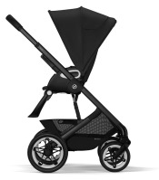 Коляска 2 в 1 Cybex Talos S Lux шасси BLK (с дождевиком), Moon Black (Черный) - вид 7 миниатюра